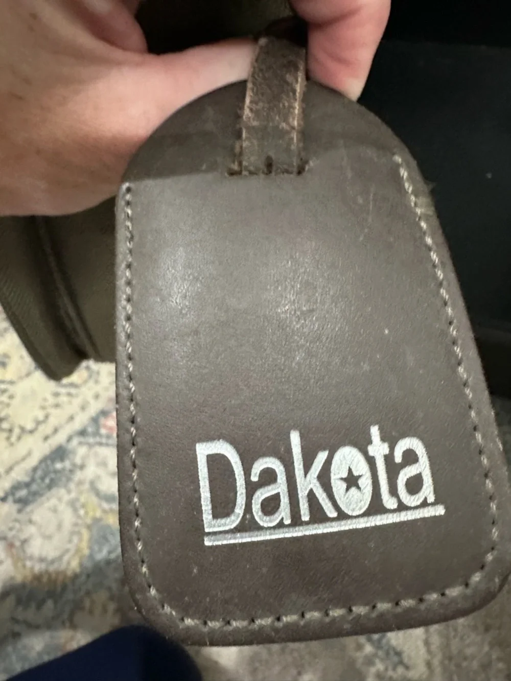 Vintage Dakota Tumi Weekender Canvas Carry On Olive Green Travel Bag